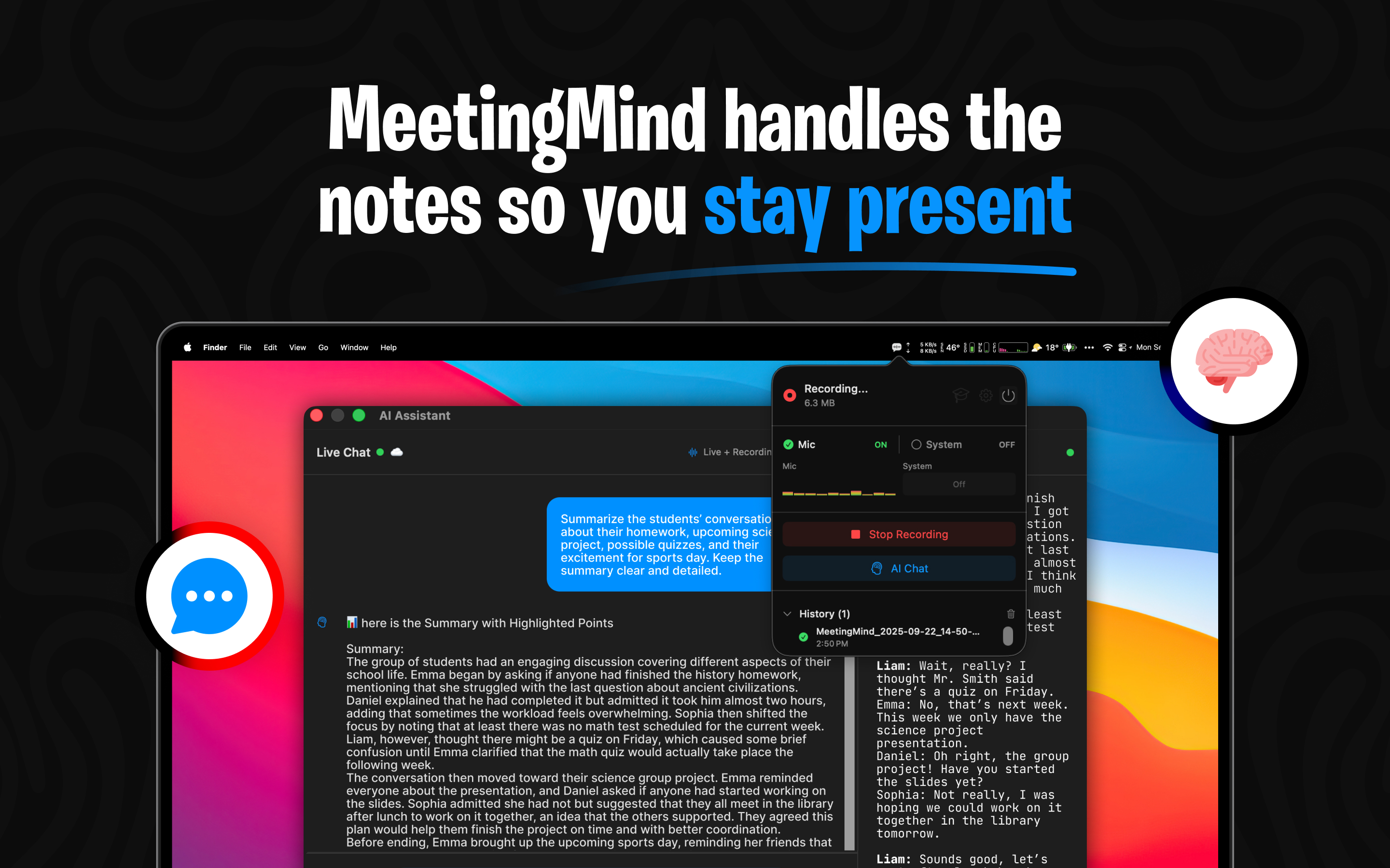 AI Chat and Summary
